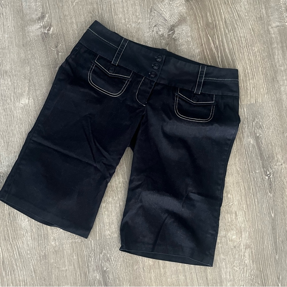 Denim Bermuda Shorts